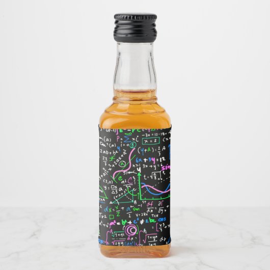 数学線形数学の教育圏 リキュールボトルラベル (正面)
