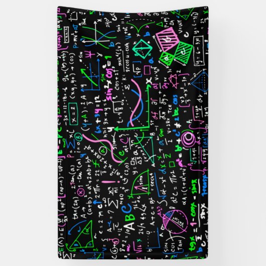 数学線形数学の教育圏 横断幕 (縦)