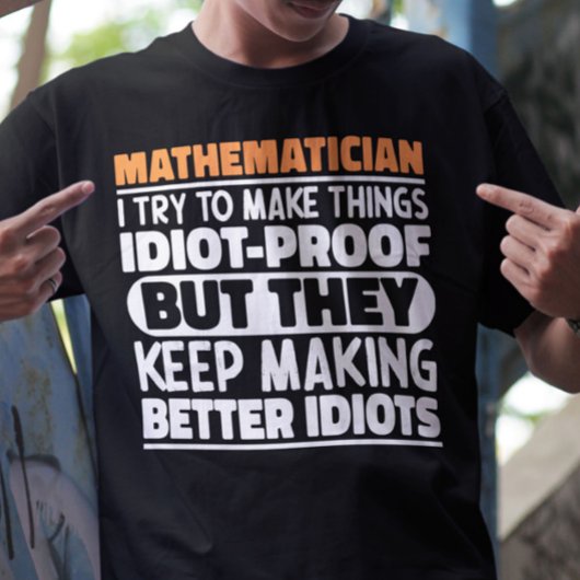 数学者でモノづくりに挑戦するおもしろい諺 Tシャツ