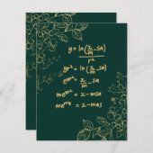 数学者のクリスマスカード (正面/裏面)