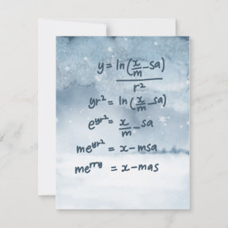 数学者のクリスマスカード（雪景色）
