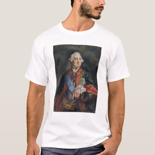 数学者のレオンハルト・オイラーポートレート Tシャツ (正面)