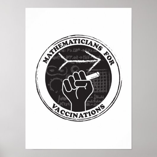 数学者の予防接種ポスター ポスター (正面)