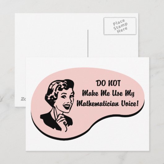 数学者の声 ポストカード (正面/裏面)