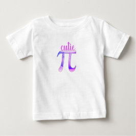 数学者の子供のためのキューティーパイ ベビーTシャツ
