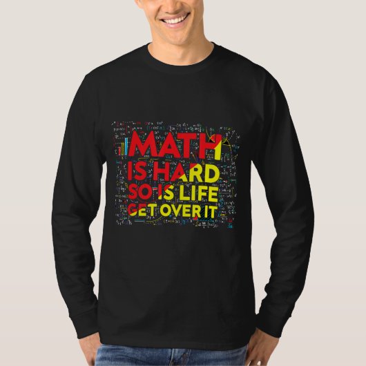 数学者の数学は懸命数学先生カラフルM Tシャツ (正面)