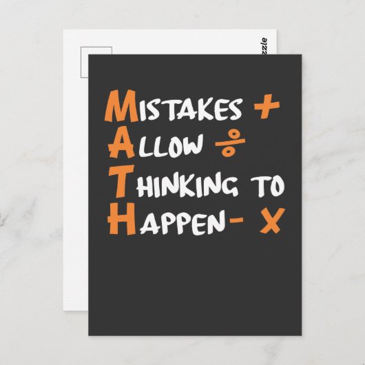 数学者の数学先生代数幾何学 ポストカード (正面/裏面)