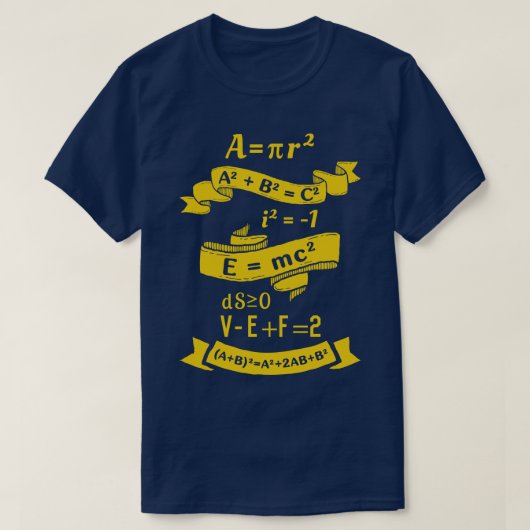 数学者の記述 Tシャツ (デザイン正面)