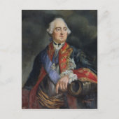 数学者レオナルオイラーのポートレート ポストカード (正面)