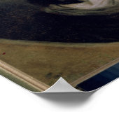 数学者レオナルドオイラーのポートレート ポスター (角)