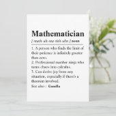 数学者定義 カード(名入れ可) 数学 サンキューカード (スタンド正面)