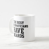 数学者最高のはひげがある コーヒーマグカップ (正面左)