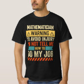 数学者警告 Tシャツ (正面)