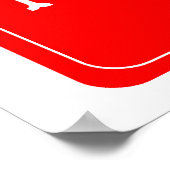 数学者食べ物を与えを避ける ポスター (角)