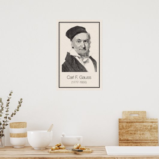 数学者 – ガウス ポスター (キッチン)