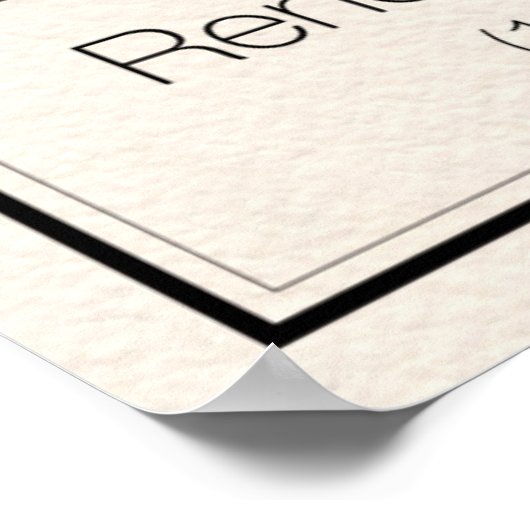 数学者 – デカルト ポスター (角)