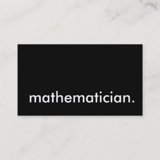 数学者 名刺