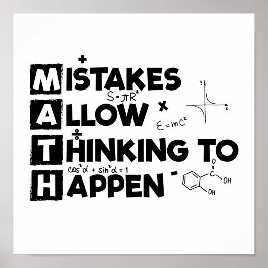 数学者 |学生の数学数学ギフト ポスター (正面)