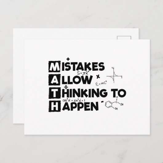 数学者 |学生の数学数学ギフト ポストカード (正面/裏面)