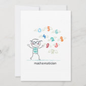 数学者 招待状 (正面)