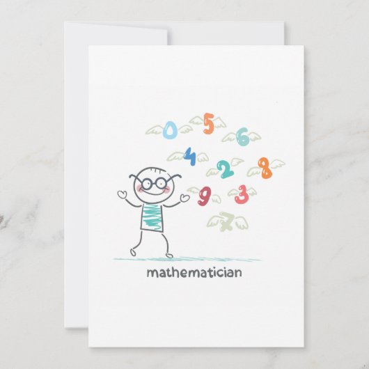 数学者 招待状 (正面)
