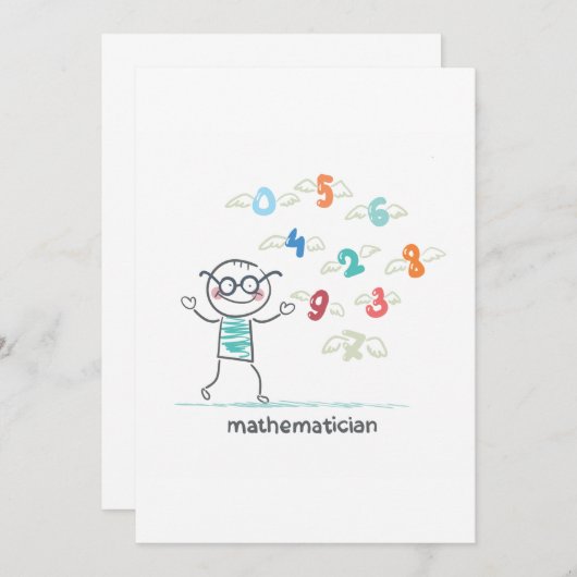 数学者 招待状 (正面/裏面)