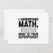 数学者 |数学先生学生ギフトアイディア ポストカード (正面/裏面)