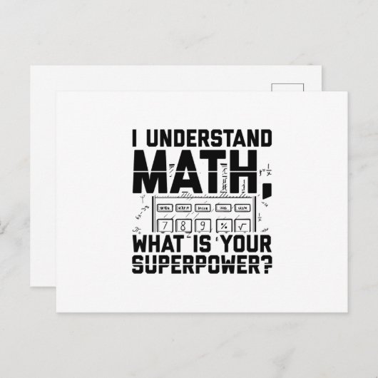 数学者 |数学先生学生ギフトアイディア ポストカード (正面/裏面)