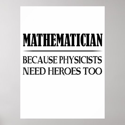 数学者 – 物理学者も英雄を必要とするので ポスター (正面)