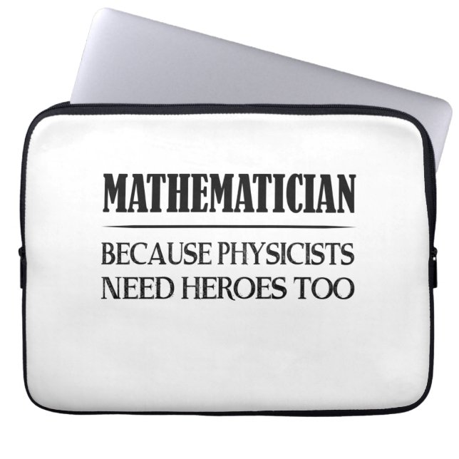 数学者 – 物理学者も英雄を必要とするので ラップトップスリーブ (正面)