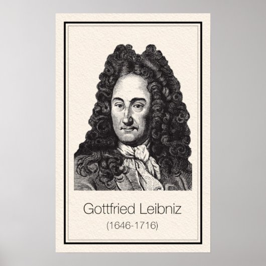 数学者 – Leibniz ポスター (正面)