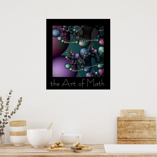 数学芸術 ポスター (キッチン)