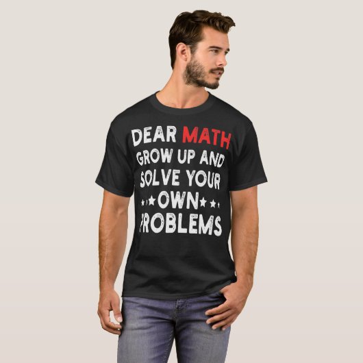 数学親愛が成長し、問題を解決する機能 Tシャツ (正面フル)