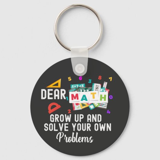 数学親愛が成長し、自分の問題を解決 キーホルダー (正面)
