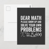 数学親愛を成長させる ポストカード (正面/裏面)