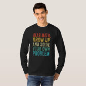 数学親愛先生学生ミームヴィンテージ Tシャツ (正面フル)