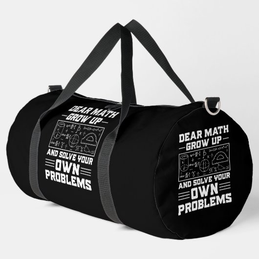 数学親愛、問題を解決! ダッフルバッグ (左コーナー)