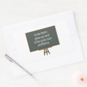 数学親愛、成長し、自分自身の問題を解決 長方形シール (封筒)