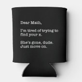 数学親愛、Xを見つけるのに疲れた 缶クーラー (裏面)