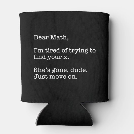 数学親愛、Xを見つけるのに疲れた 缶クーラー (裏面)