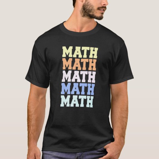 数学計算おたくのMath Times 5 Tシャツ (正面)