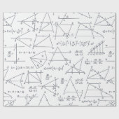 数学計算イラスト学校先生 ラッピングペーパー (フラット)