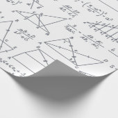 数学計算イラスト学校先生 ラッピングペーパー (角)