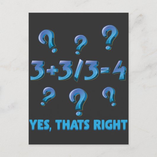 数学計算学生教育数学者 ポストカード (正面)