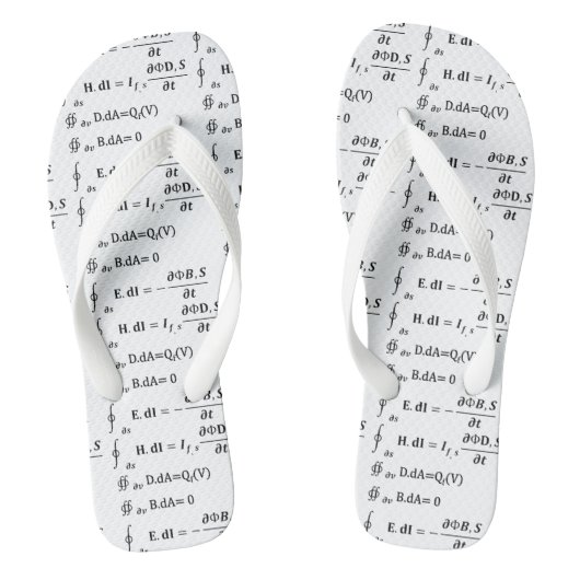 数学計算方程式 ビーチサンダル (フットベッド)