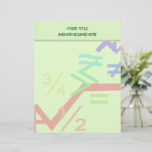 数学記号レターヘッド レターヘッド (スタンド正面)