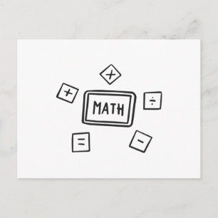 数学記号子供へ ポストカード