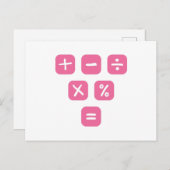 数学記号数学シンボルや象徴数学 ポストカード (正面/裏面)