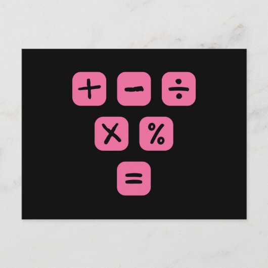 数学記号数学シンボルや象徴 ポストカード (正面)