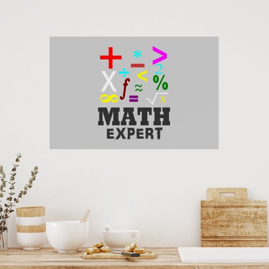 数学記号 ポスター (キッチン)
